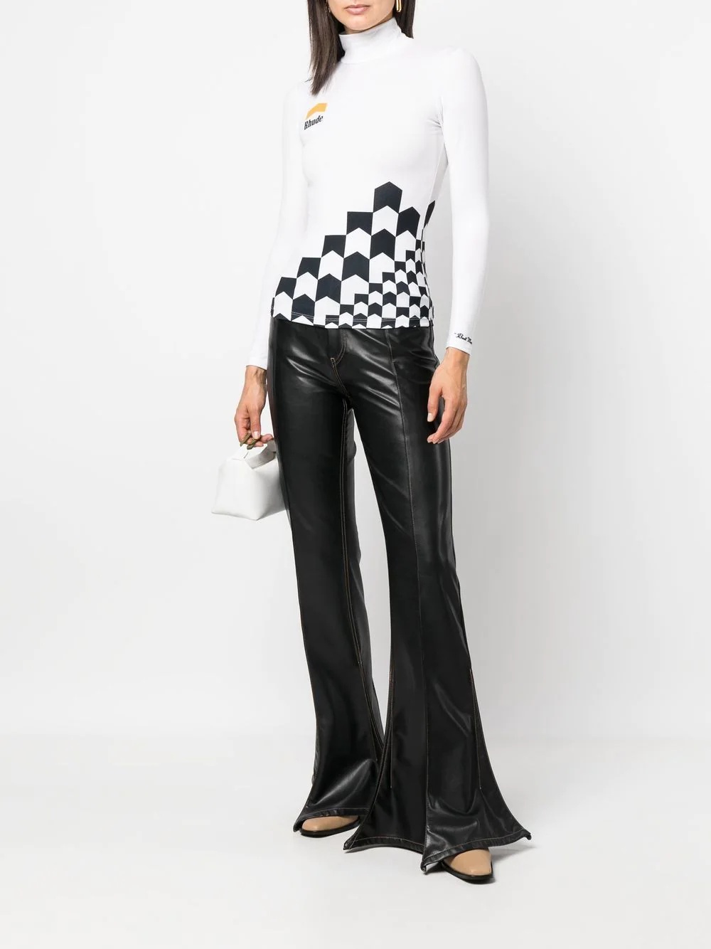 high-neck long-sleeve T-shirt - 2