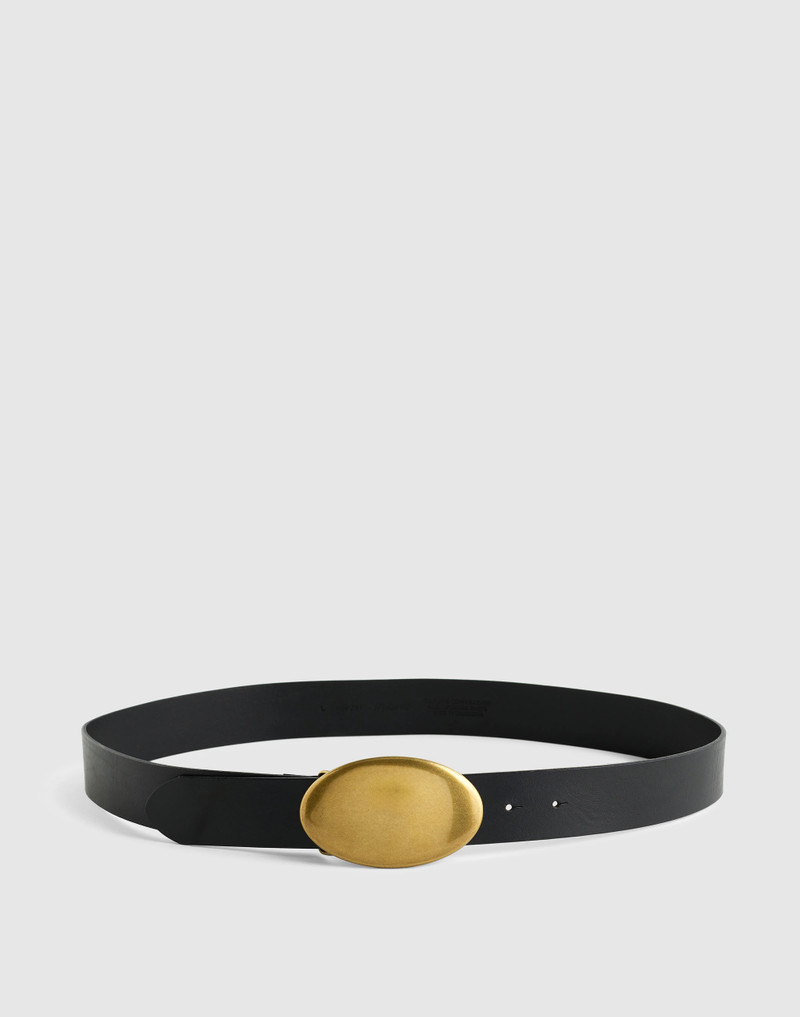 Oval Plaque-Buckle Belt 1