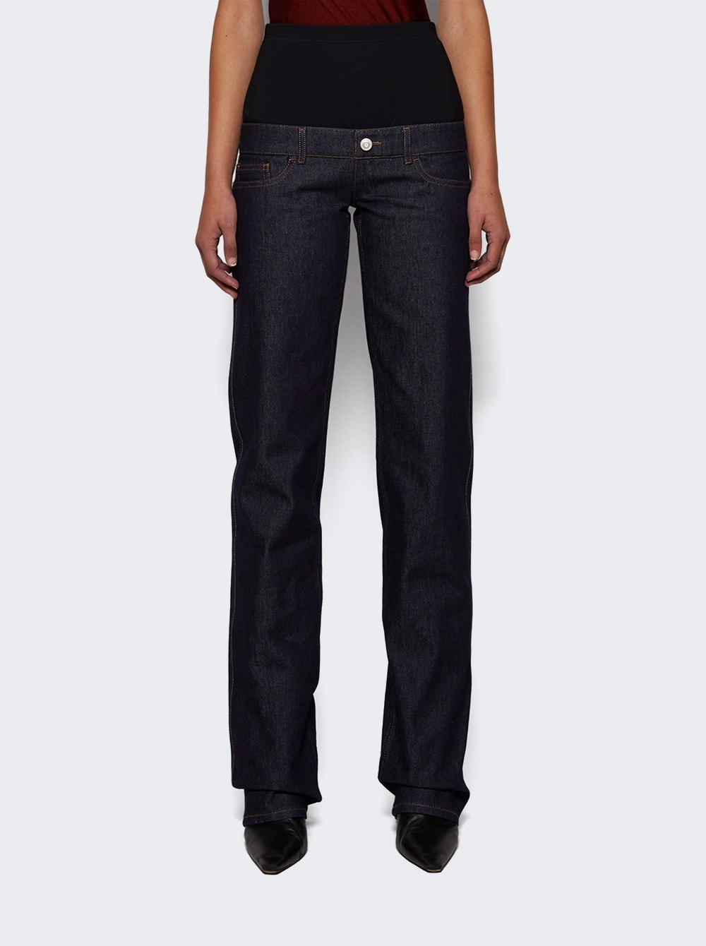 Jersey Hybrid Denim Trousers Raw Blue - 3