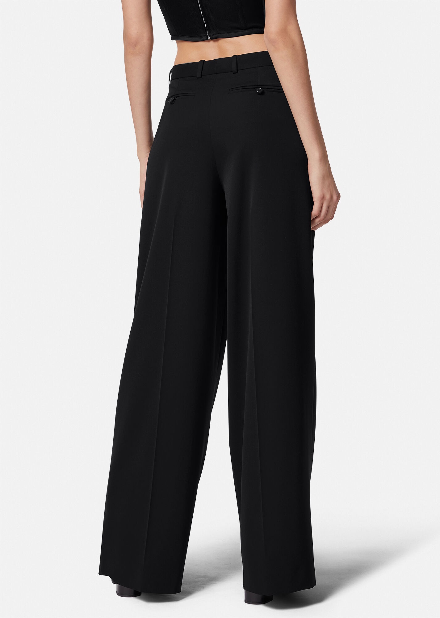 Pleated Wide-Leg Pants - 4