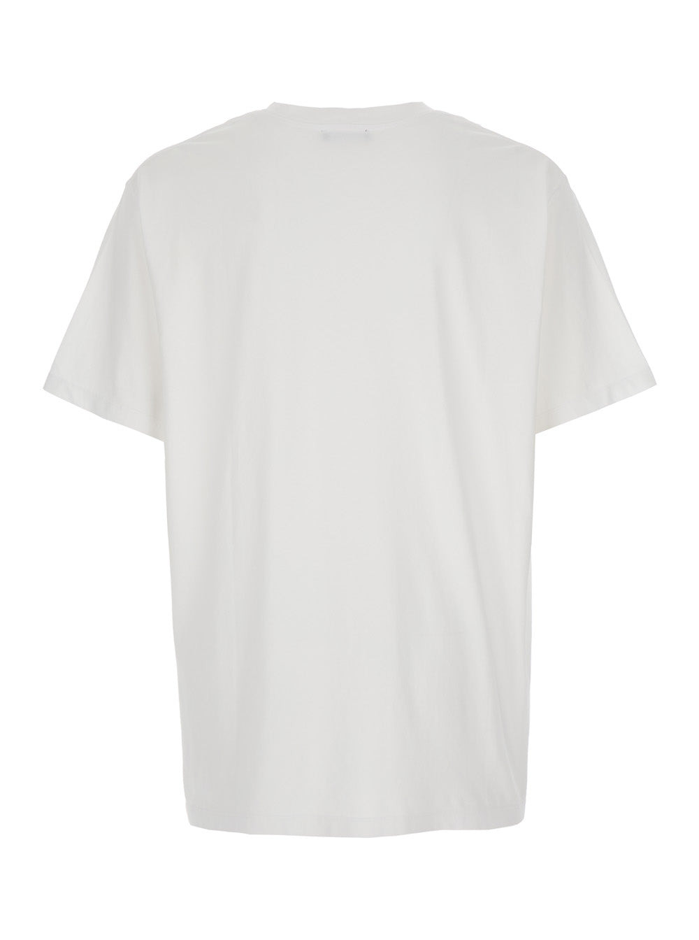 Balmain Men White Crewneck T-Shirt With Logo Lettering On The Front In Cotton Man - 2