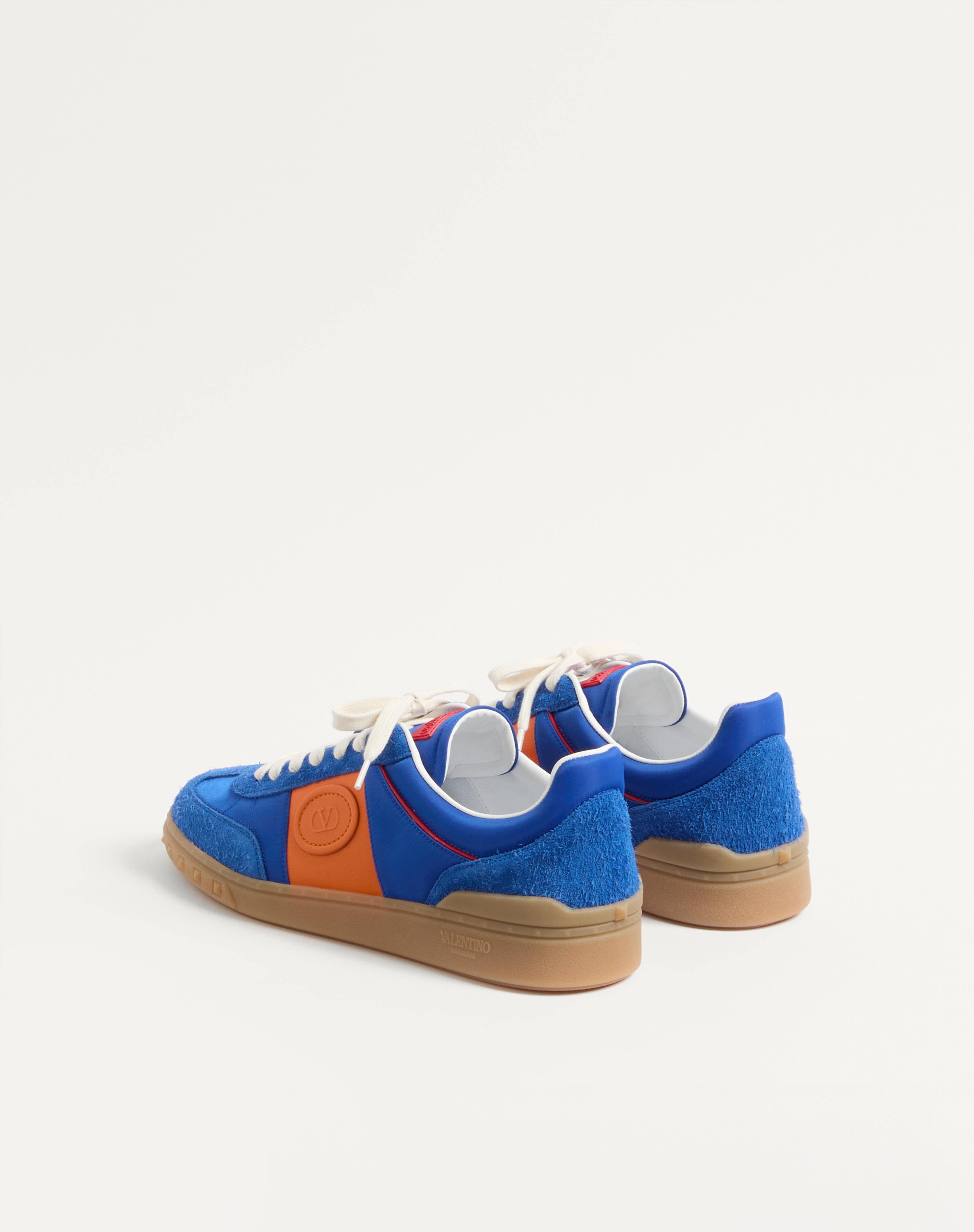 UPVILLAGE LOW TOP SNEAKER IN CRUST LEATHER AND NYLON - 8