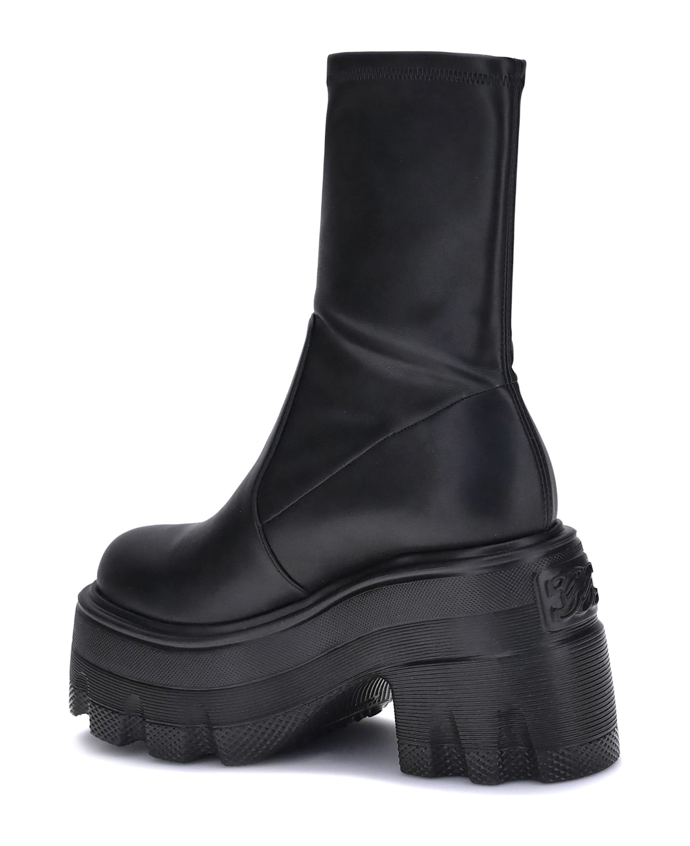 Faux Leather Ankle Boots - 3