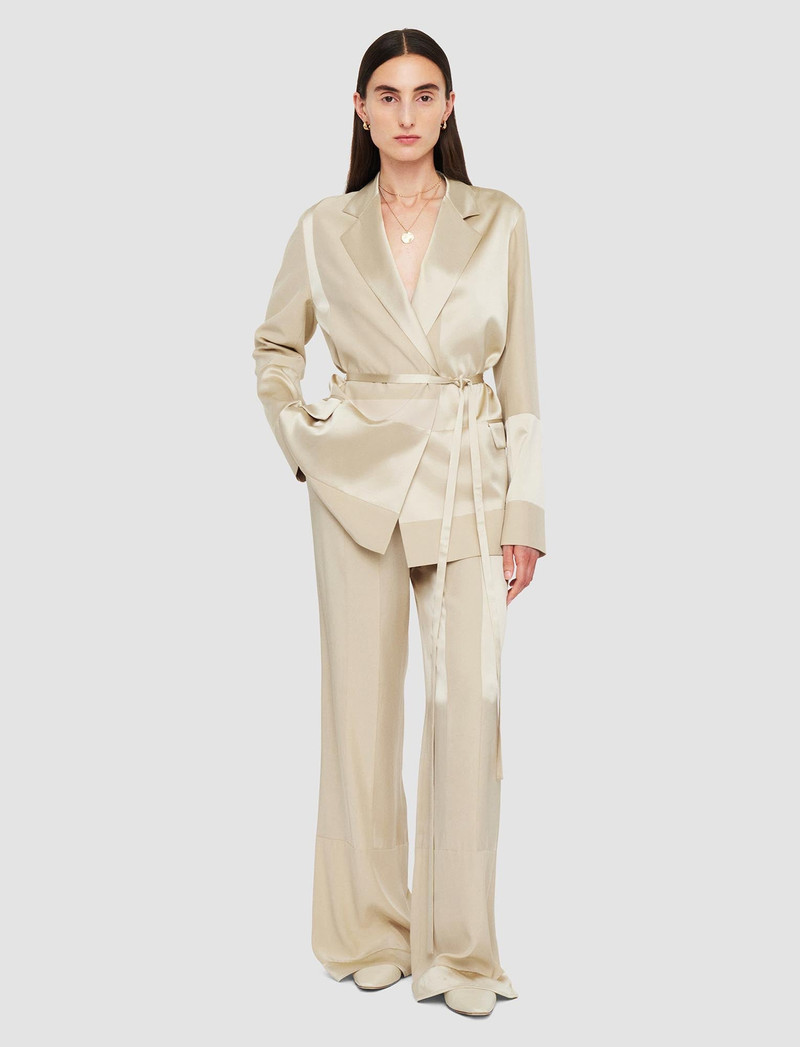 JOSEPH Amelia Shiny Matte Satin Jacket outlook