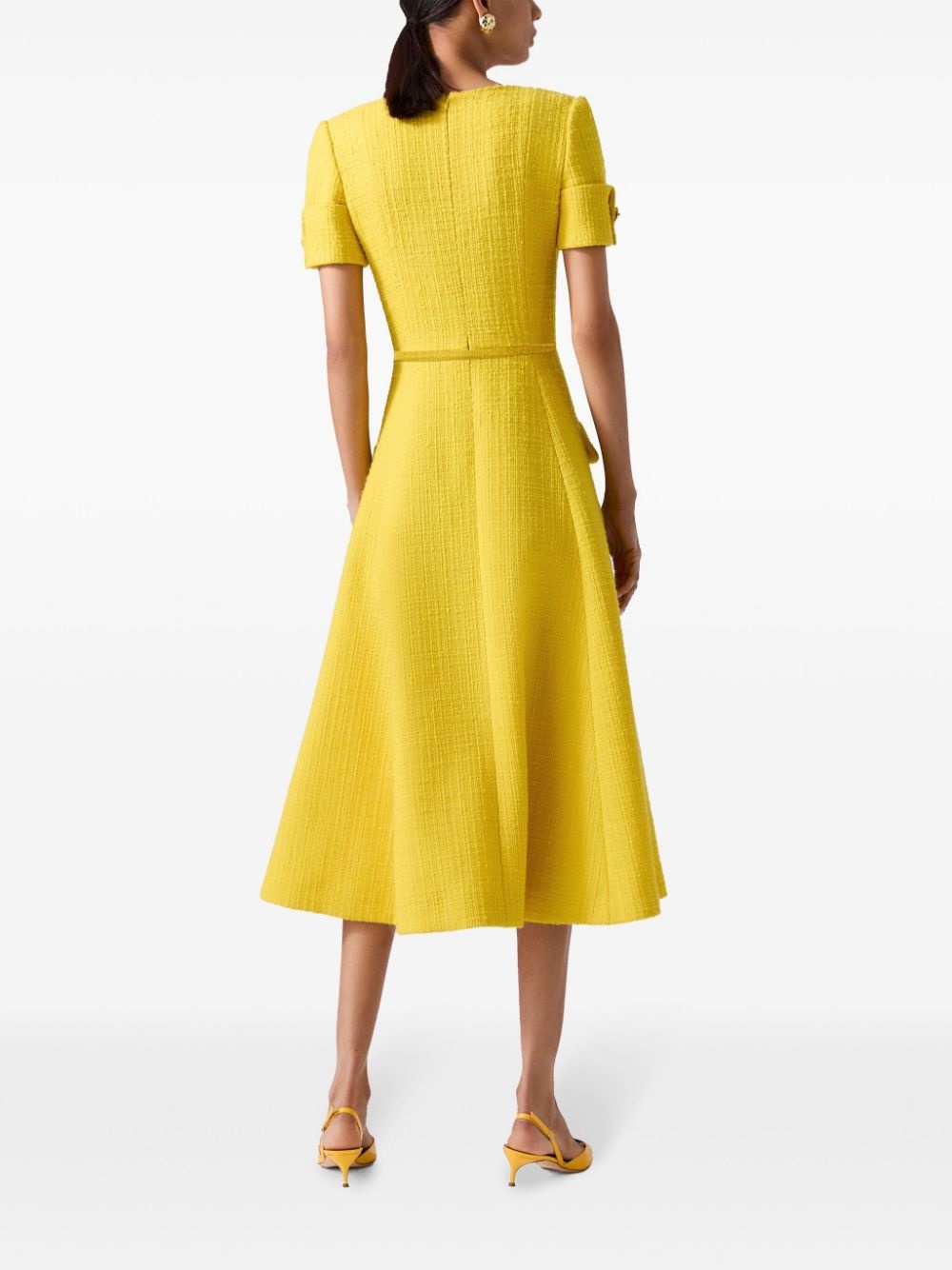 tweed midi dress - 3