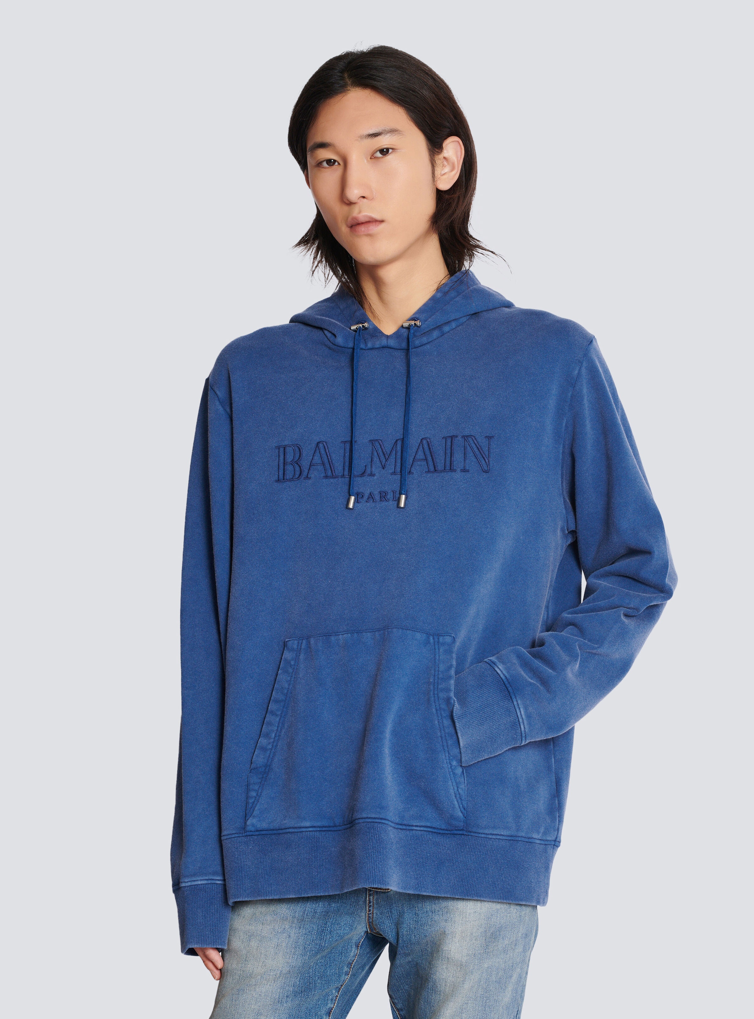Vintage Balmain embroidered hoodie - 6