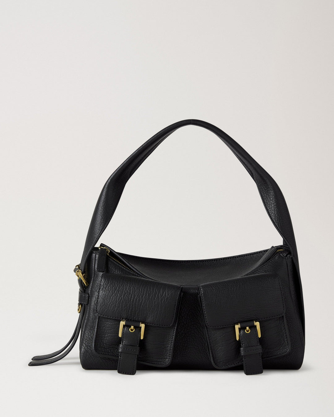 Maggie Shoulder Bag Black Natural Grain - 1
