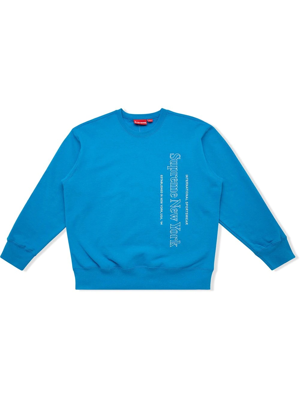 side logo crew-neck sweatshirt - 1