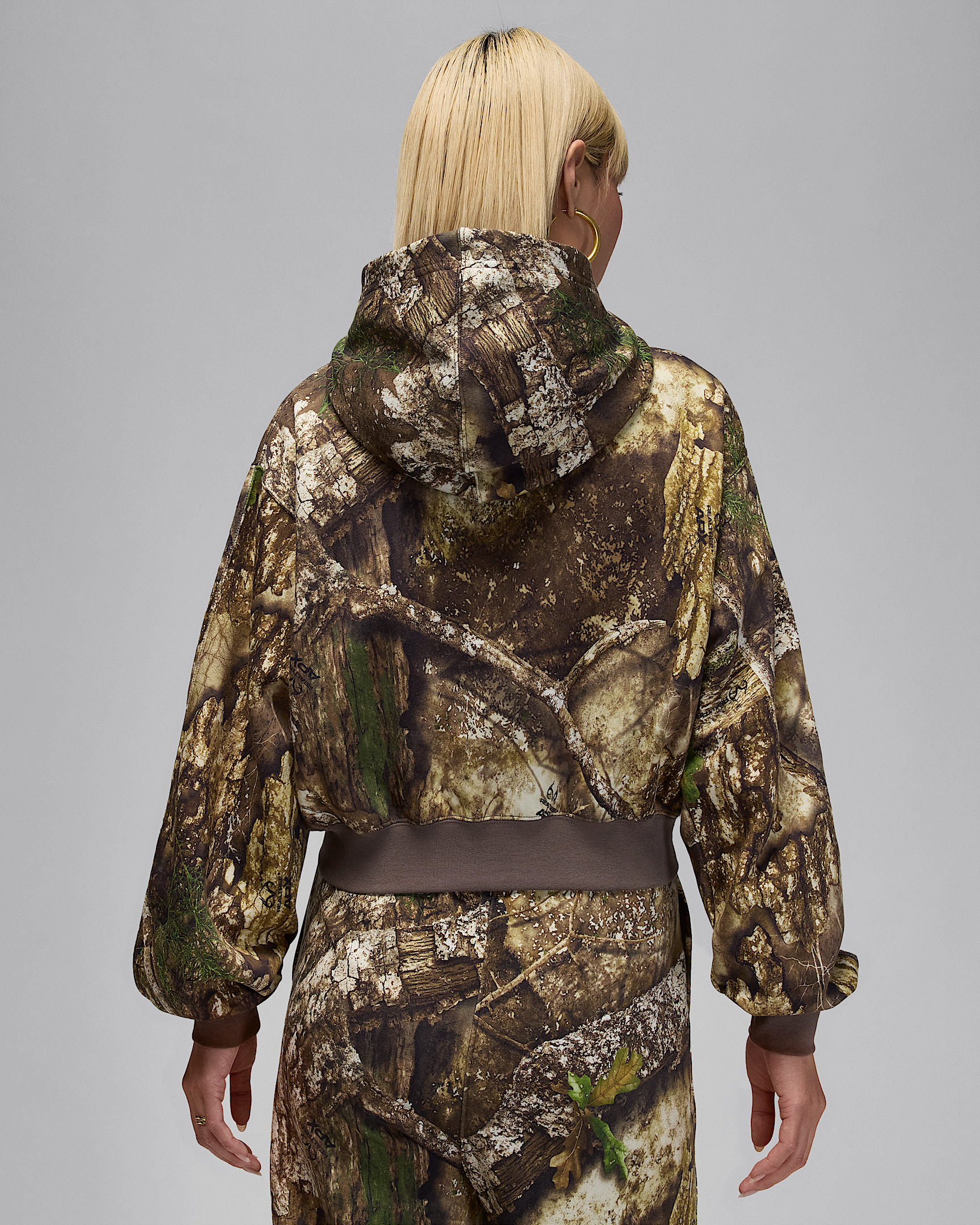 Jordan Brooklyn Fleece Women's Realtree Mod Crop Full-Zip Hoodie - 2