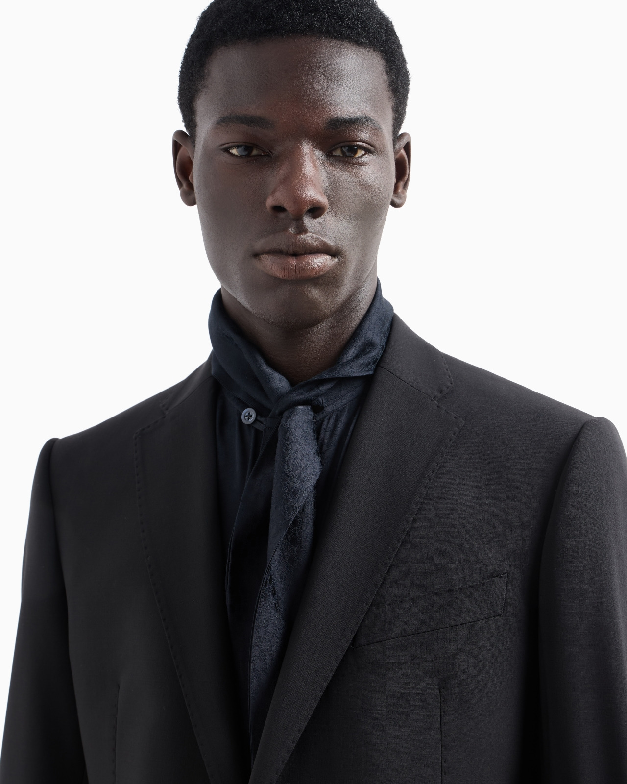 SINGLE-BREASTED SUIT IN VIRGIN-WOOL TWO-WAY STRETCH CANVAS - 6