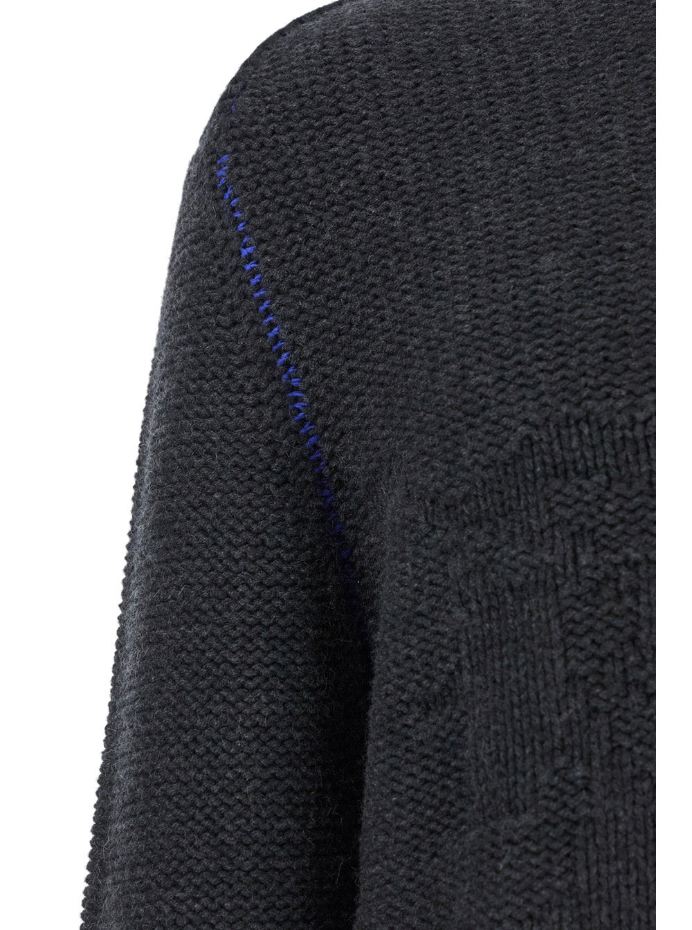 Burberry Men Grey Sweater With Equestrian Knight Jacquard Motif In Cashmere Man - 3