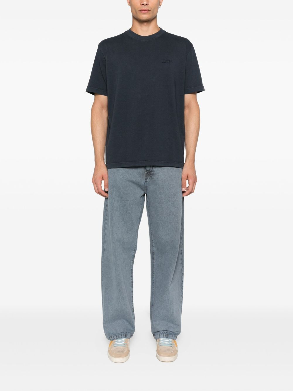 Landon logo-patch jeans - 3