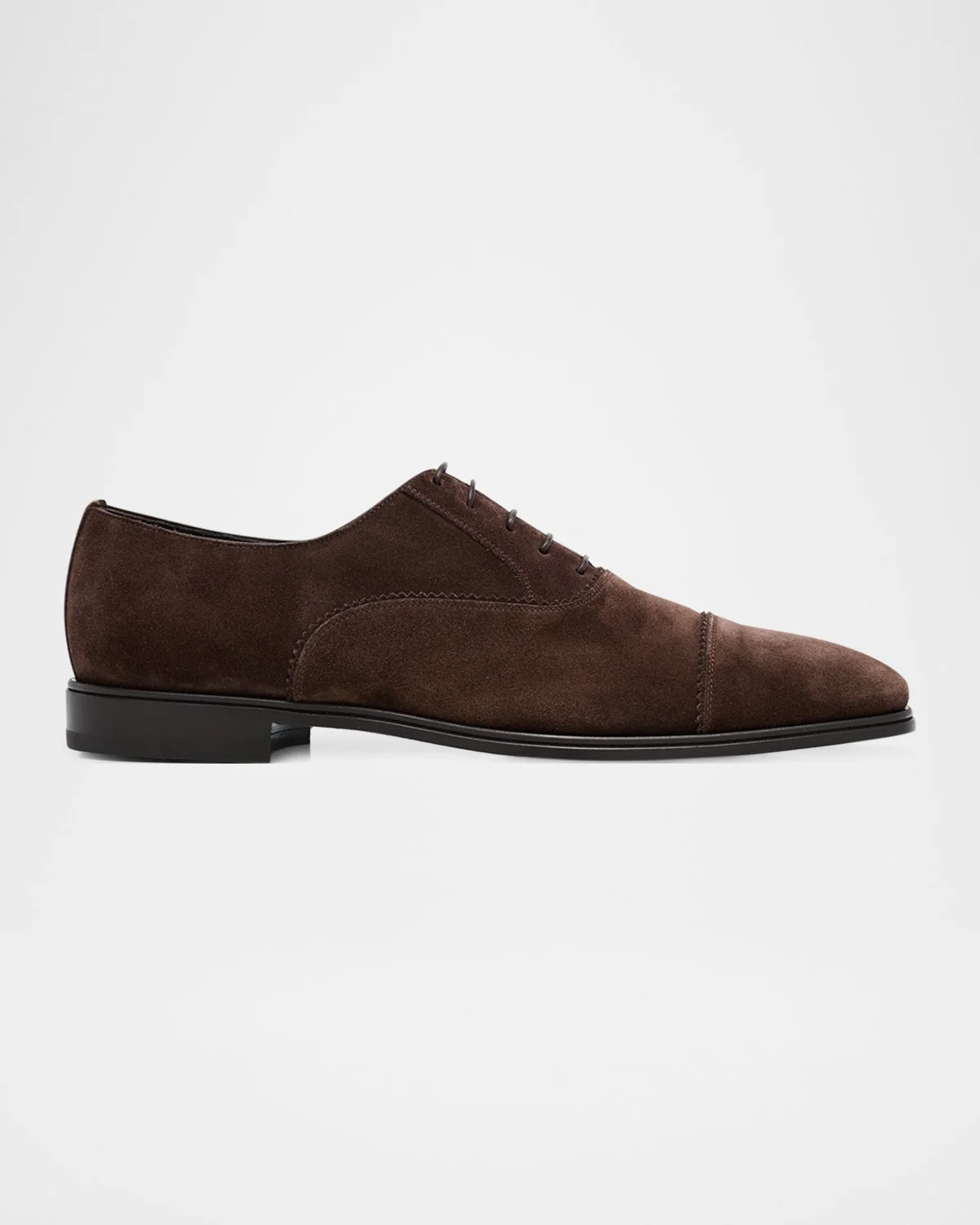 Men's Boston Suede Cap Toe Oxford Shoes - 1