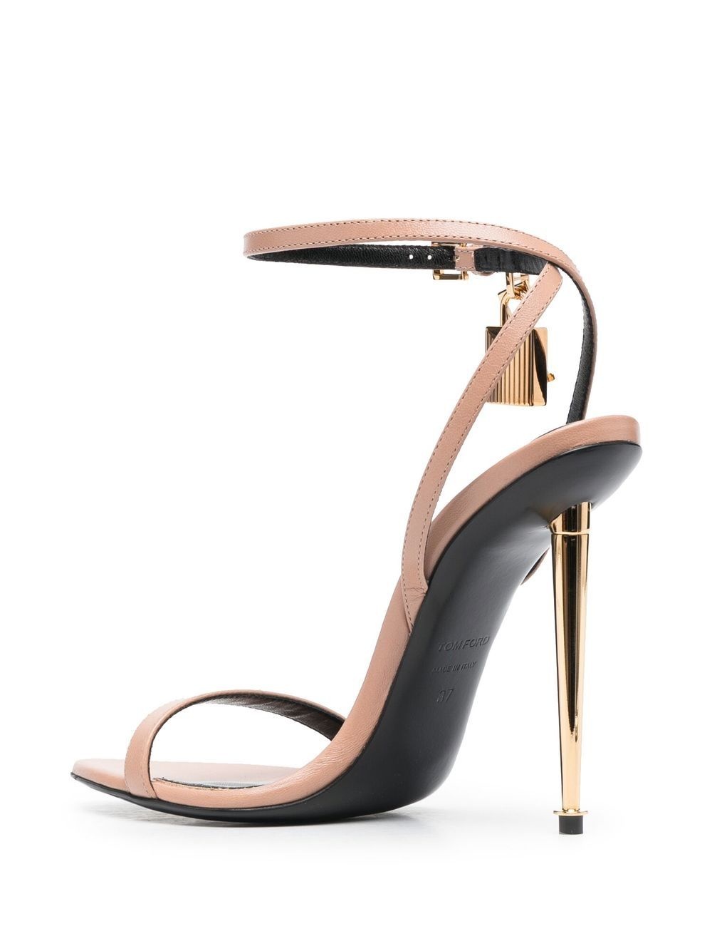 Padlock 120mm leather sandals - 3