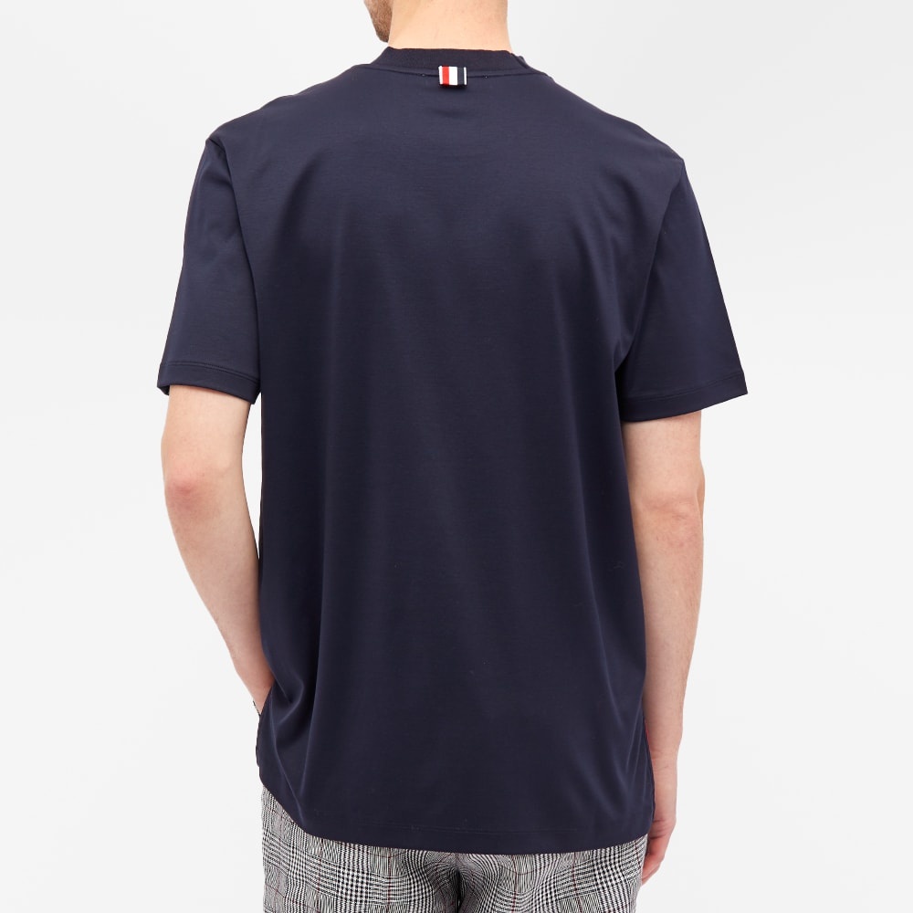 Thom Browne 4 Bar Mock Neck Tee - 6