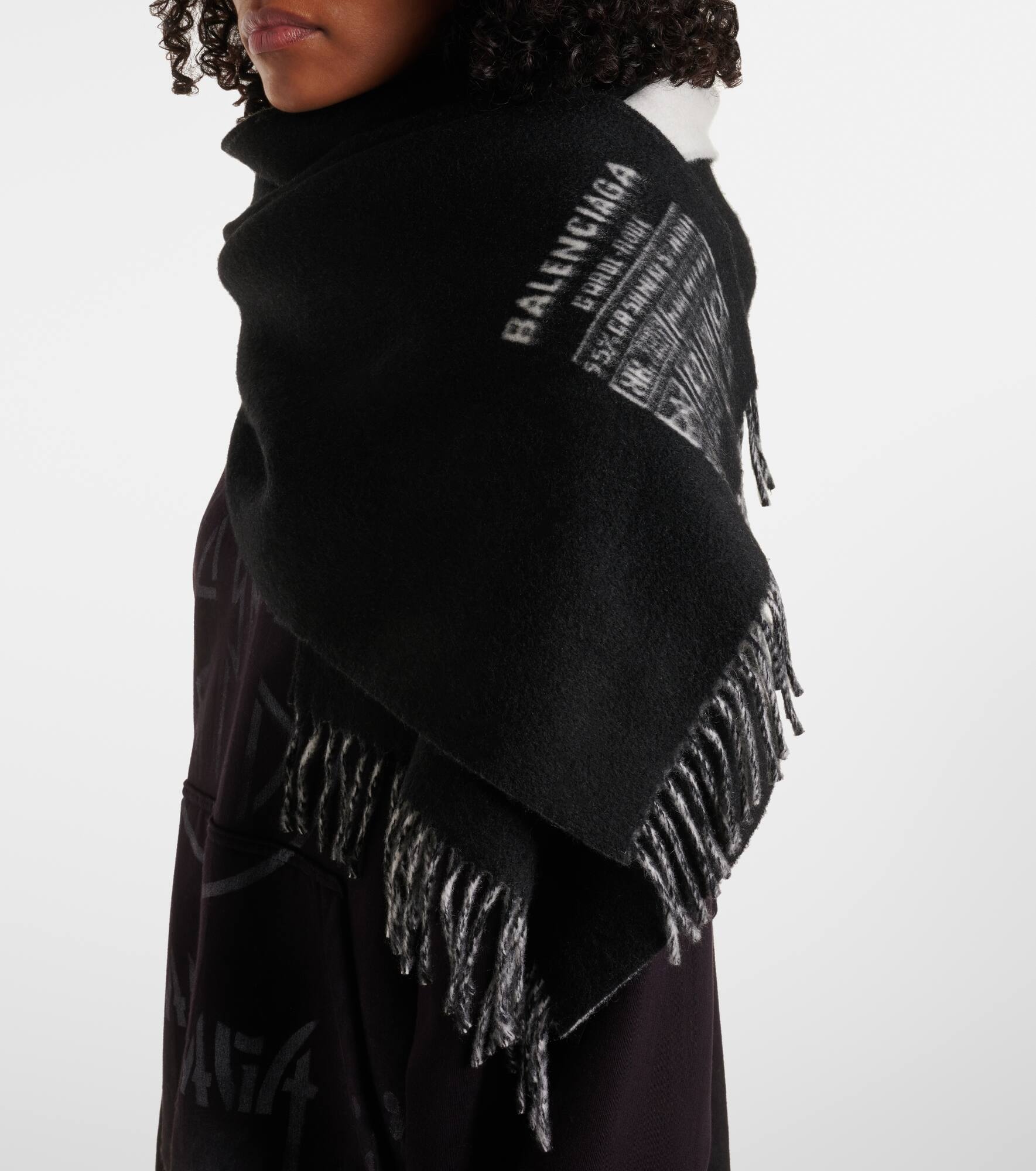 Cashmere and wool scarf - 3