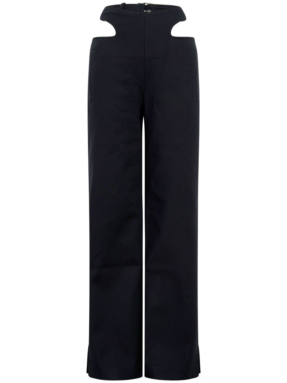 Y-Front buckle straight trousers - 1