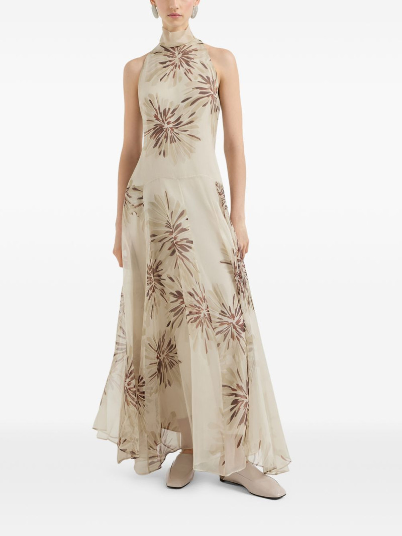 Brunello Cucinelli bloom-print maxi dress outlook