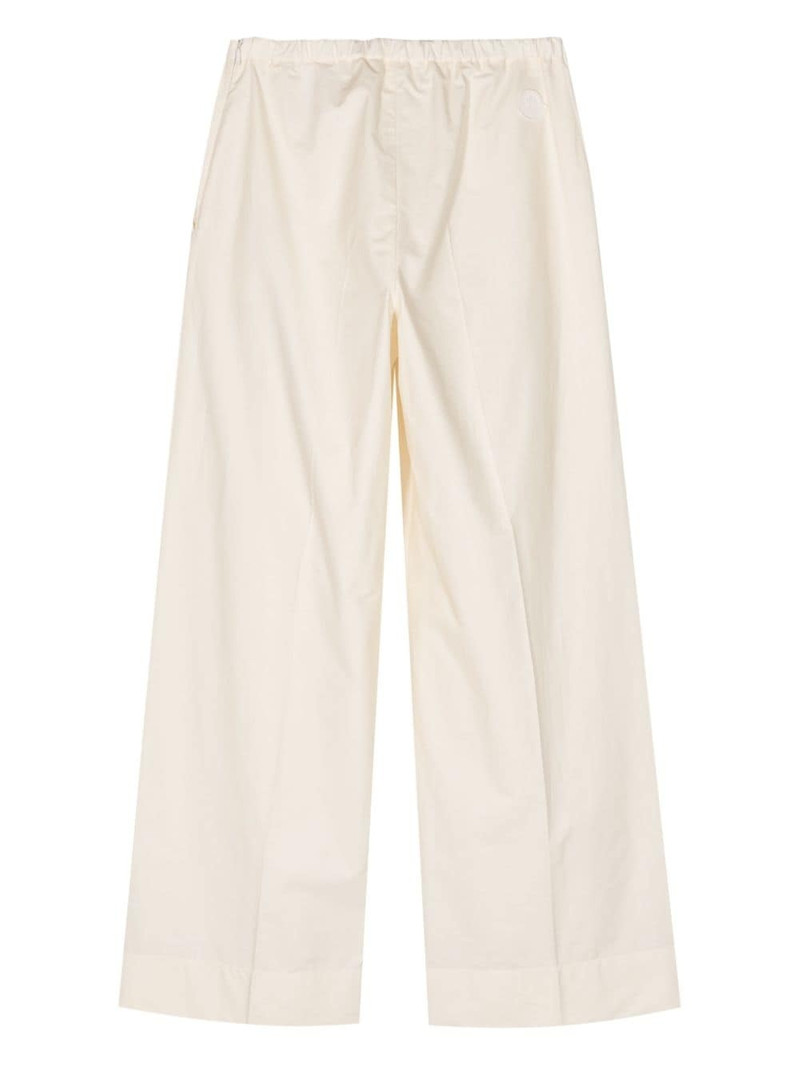 Moncler elasticated-waist wide-leg trousers outlook
