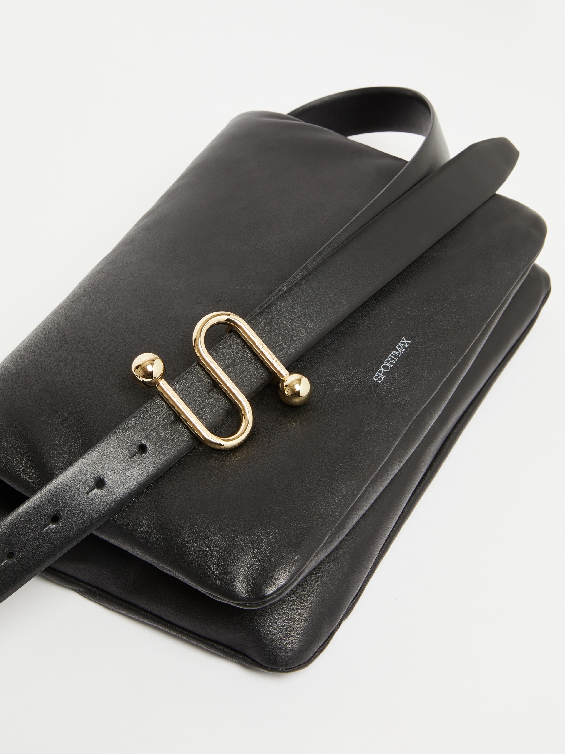 FAUNO Padded nappa-leather envelope bag 4