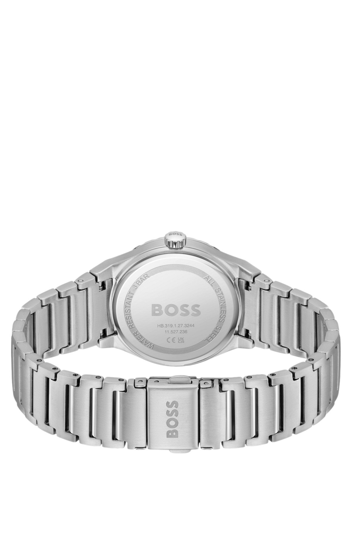 PINK-DIAL WATCH WITH CRYSTAL INDEXES AND LINK BRACELET - 3