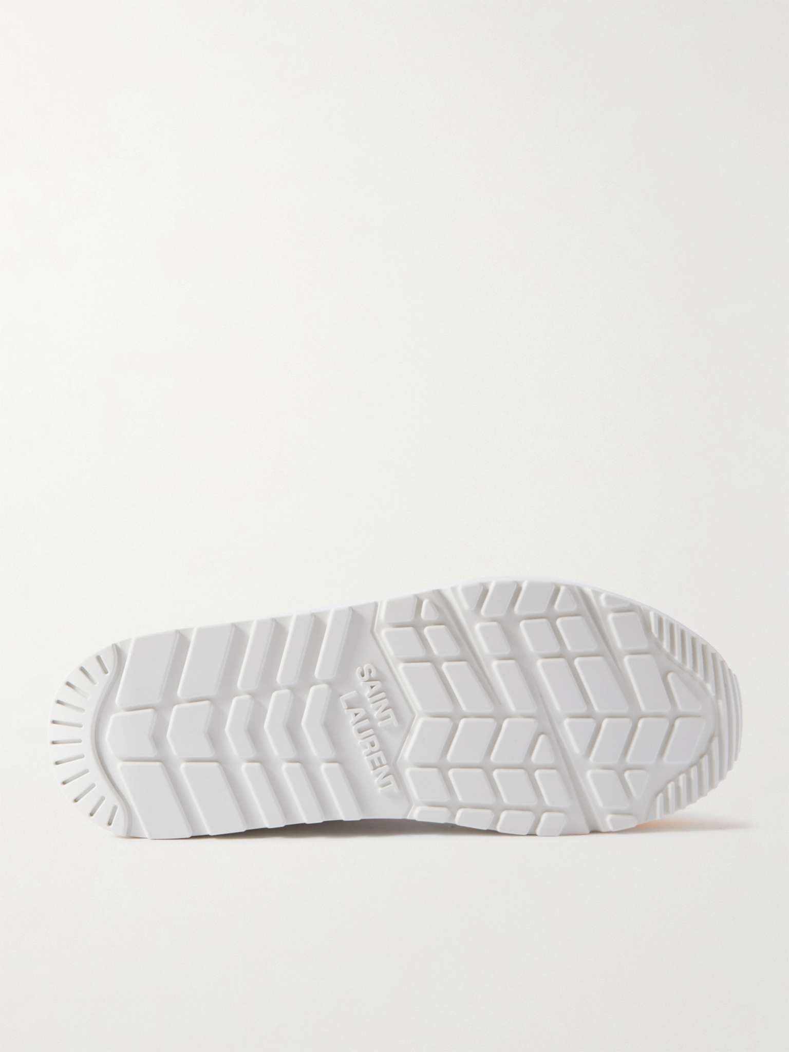 Colour-Block Leather Low-Top Sneakers - 6
