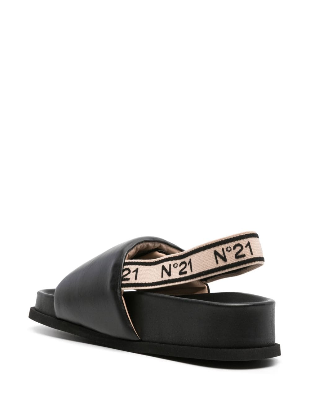 logo-debossed slingback sandals - 3