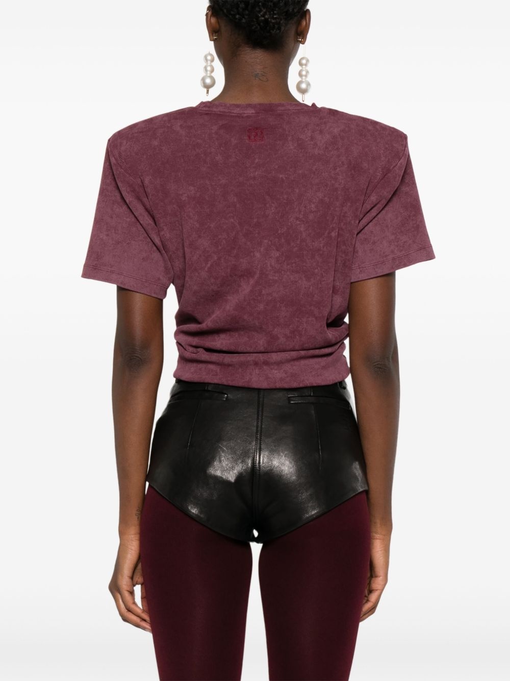 knotted round-neck t-shirt - 4