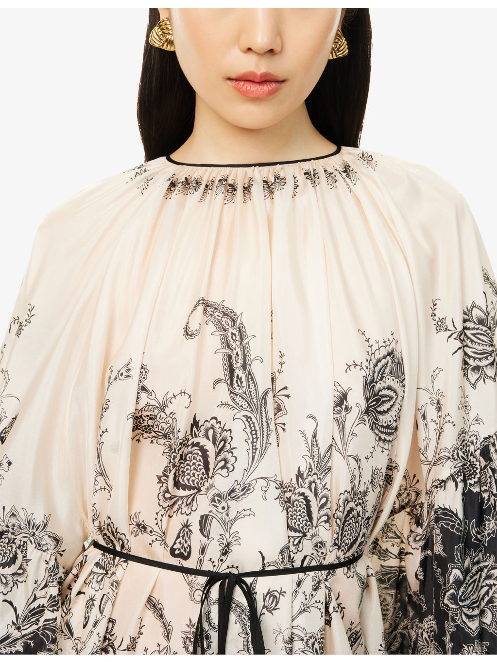 Rhiannon Lantern Silk Mini Dress - 5