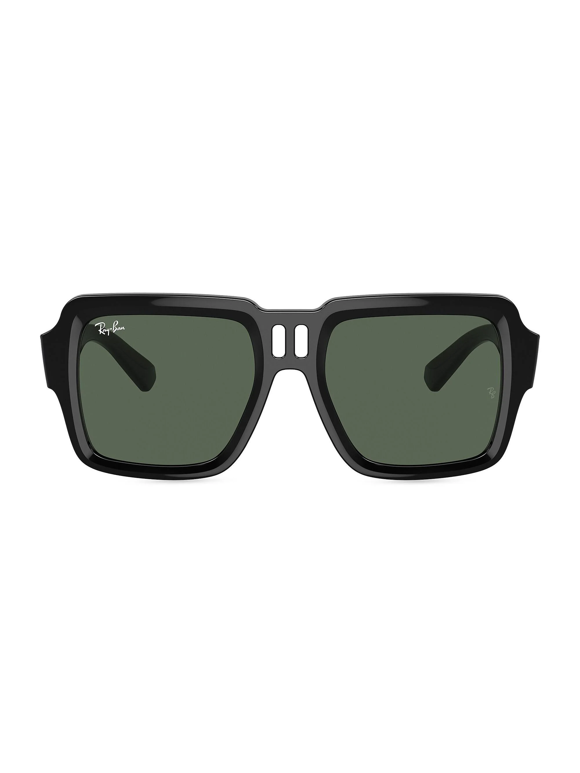 Men's RB4408 54MM Square Sunglasses - Black Dark Green - 1