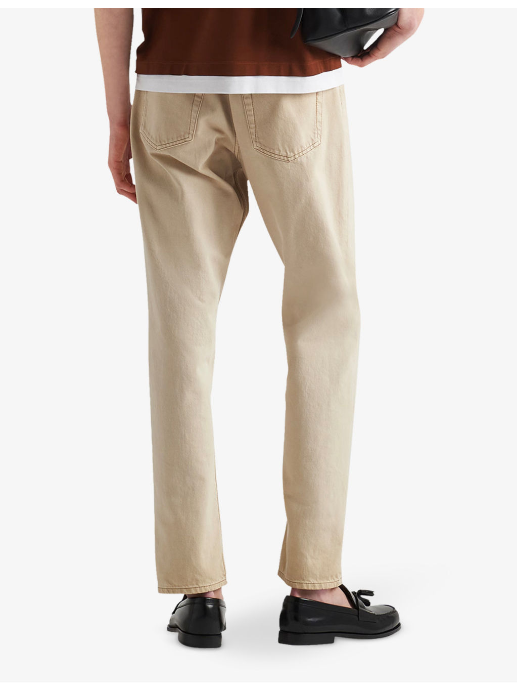 Bull brand-plaque straight-leg jeans - 4