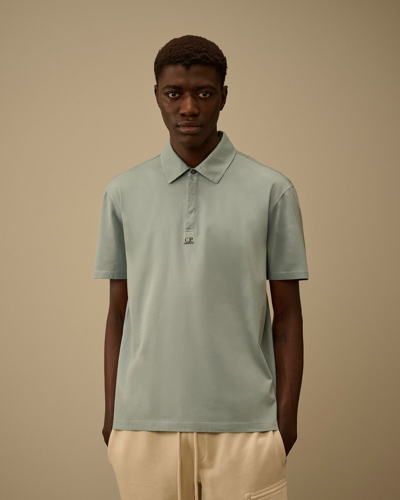 70/2 Mercerized Jersey Gasato Short Sleeve Logo Polo 3
