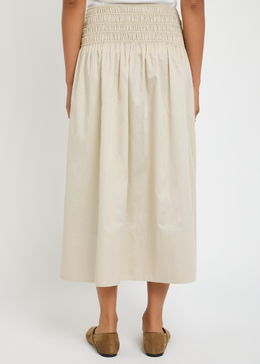 Joseph Leonie Gathered Cotton-sateen Midi Skirt - 3