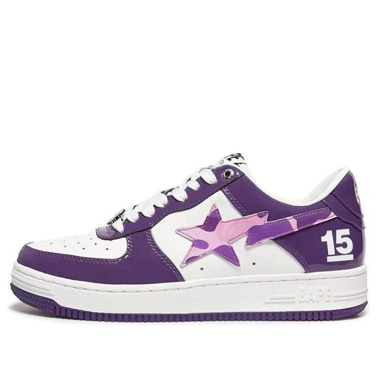 (WMNS) A Bathing Ape Bape Sta Taipei 15 Anniversary 'White Purple' 1I22-291-001 - 1