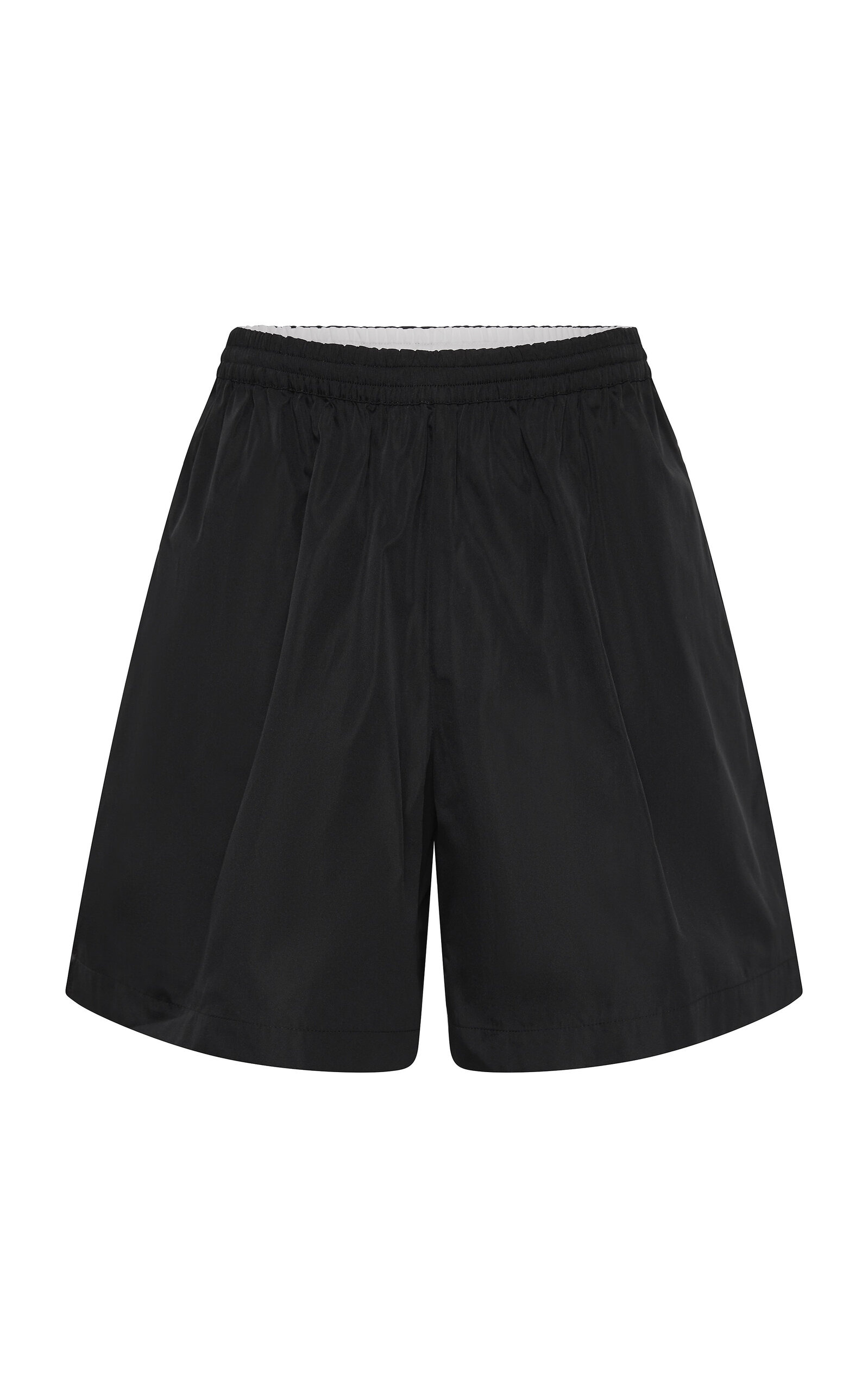 Relaxed Paper Taffeta Shorts black - 1