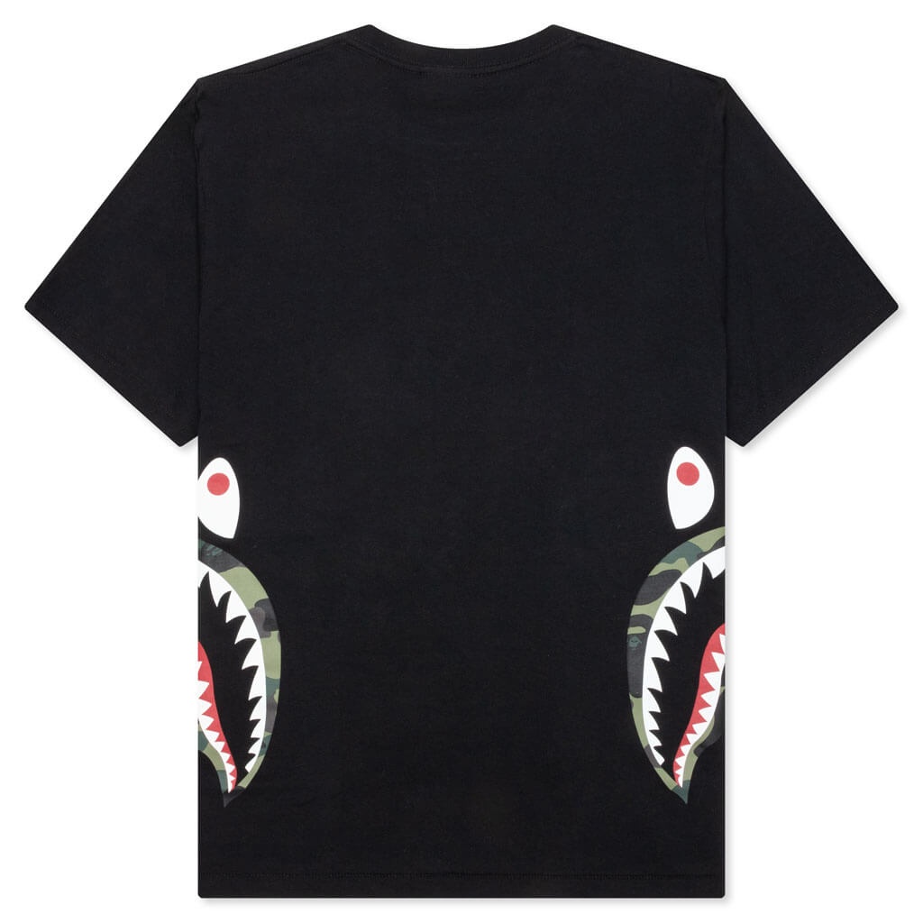 1ST CAMO SIDE SHARK TEE - BLACK/GREEN - 2