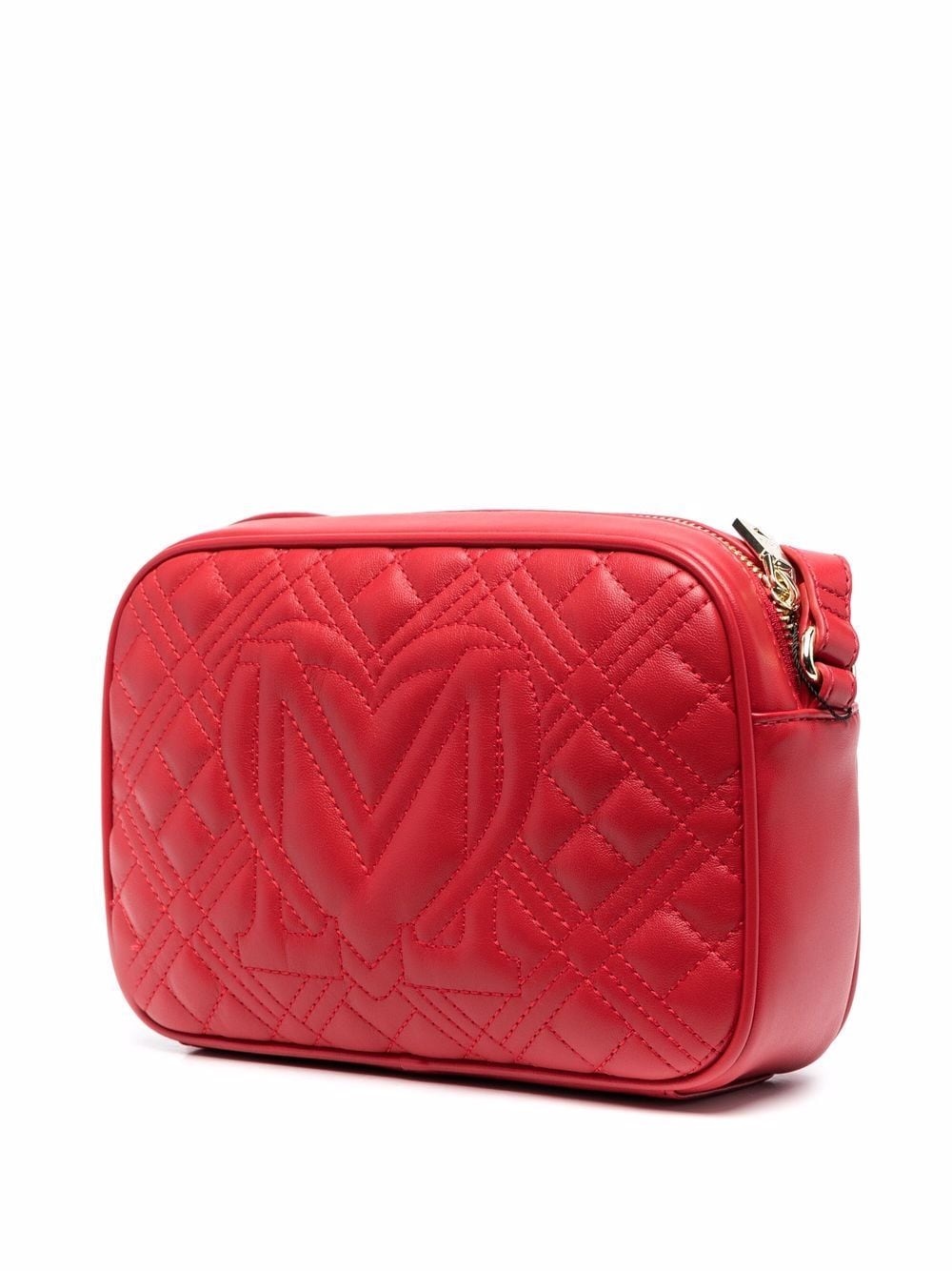 logo-lettering quilted crossbody bag - 3