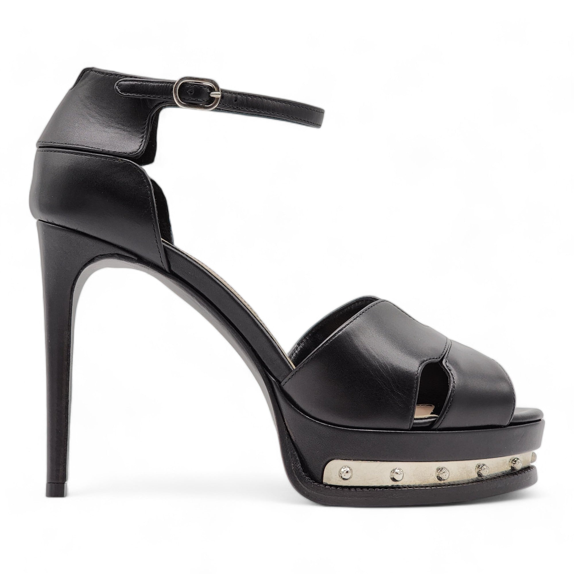 Alexander McQueen Platform Pumps - Leather - Black - 35 - 3