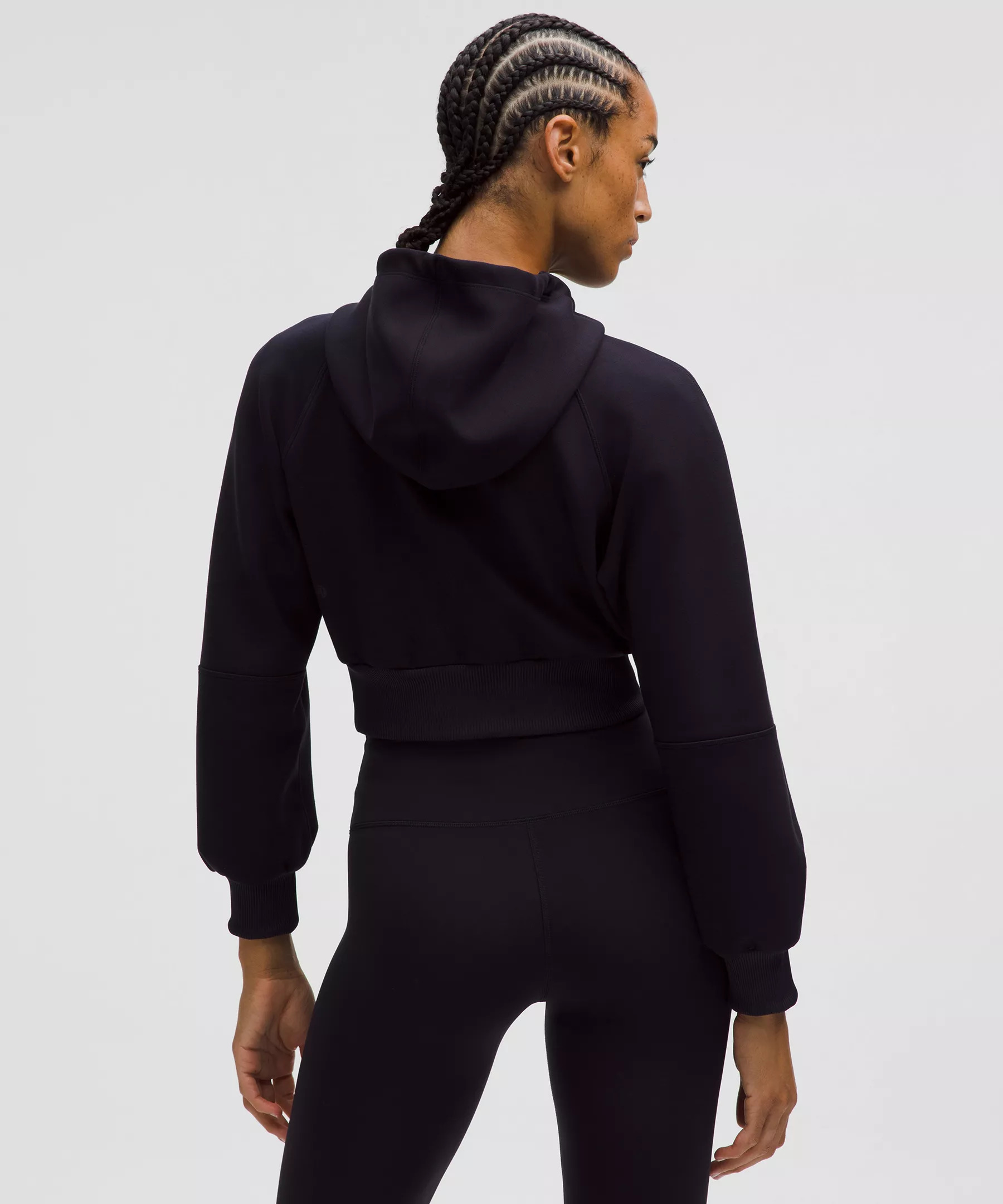 Smooth Spacer Cropped Hoodie *Emboss - 3