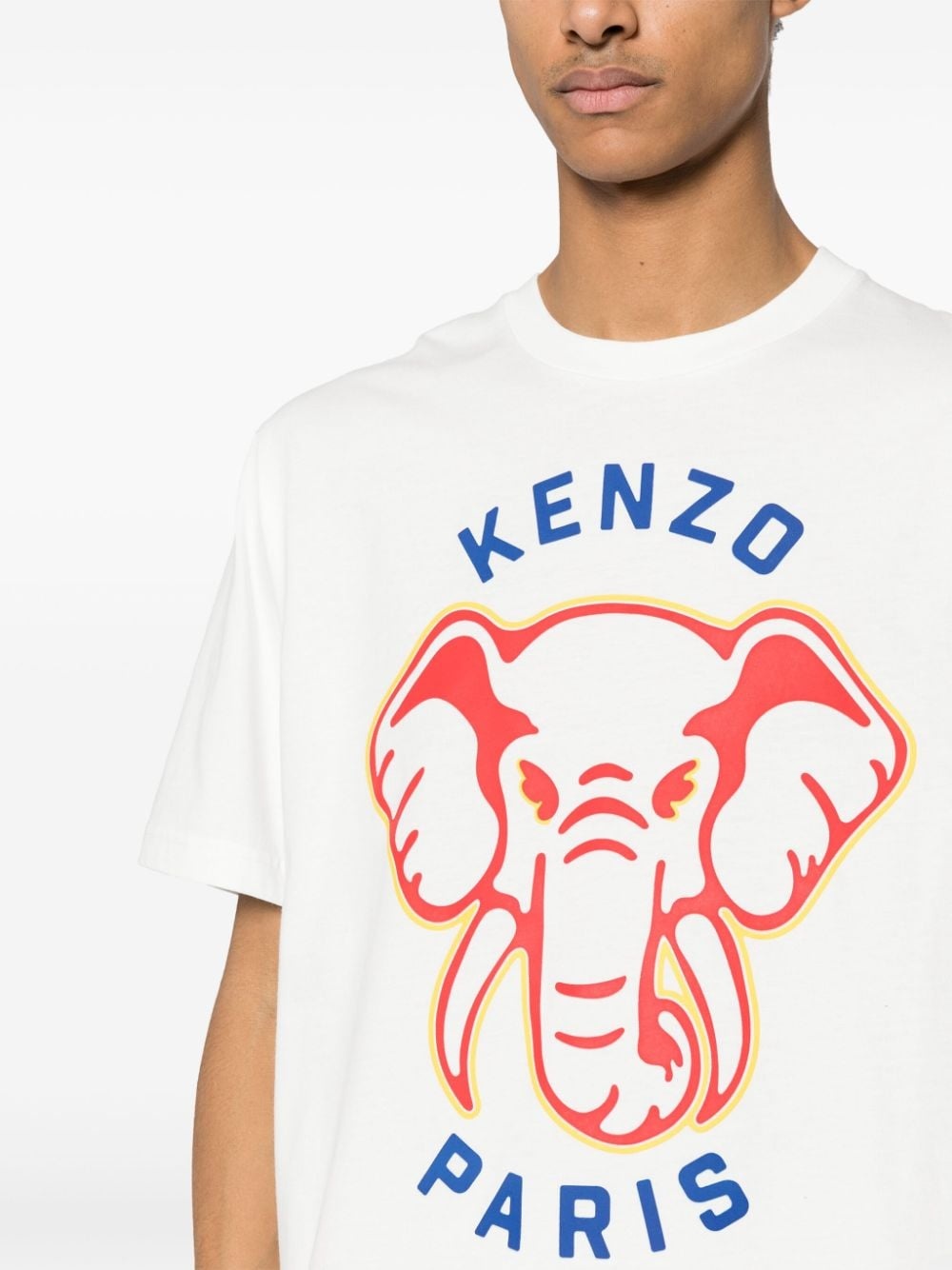 Elephant-print cotton T-shirt - 5