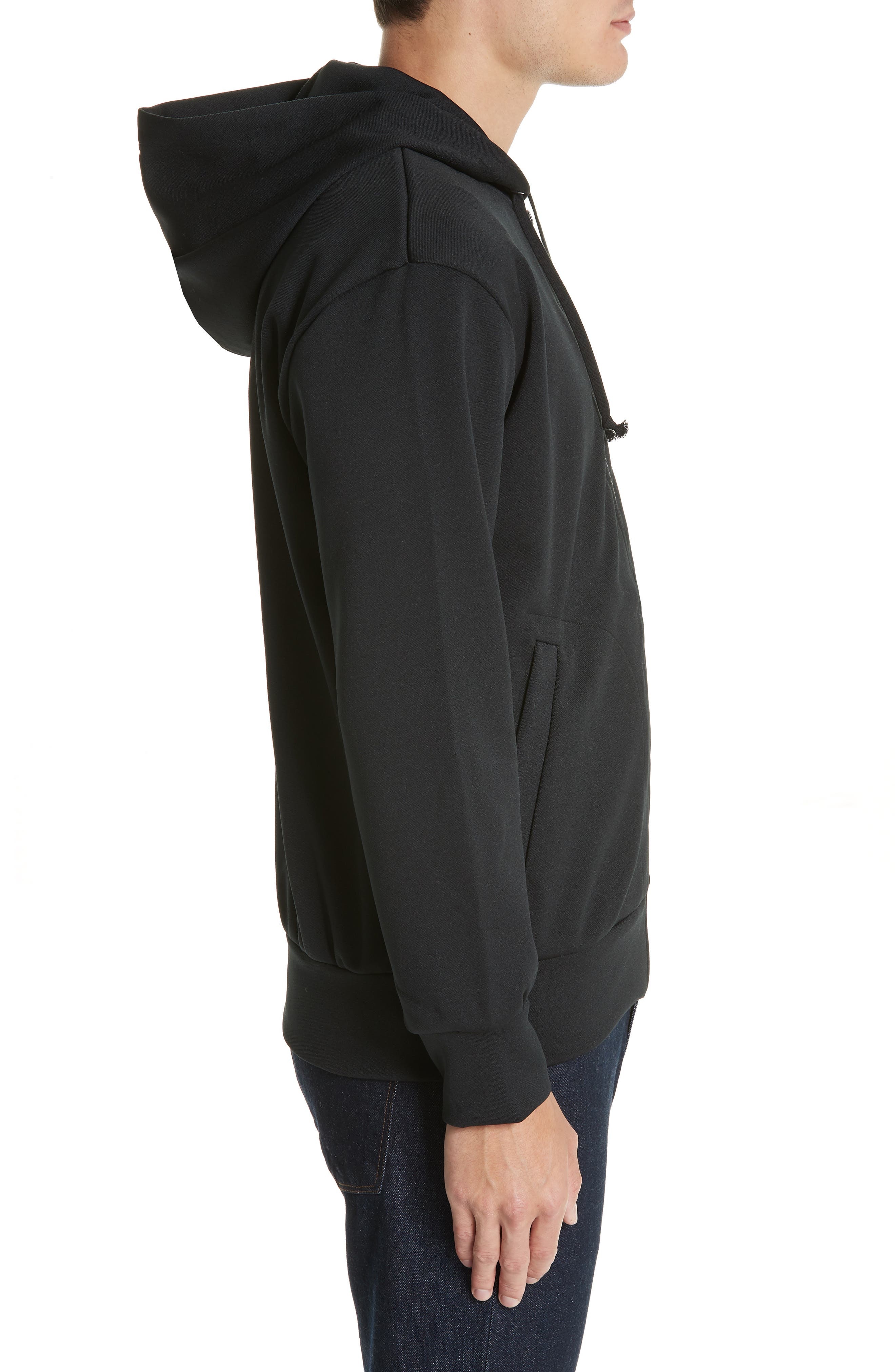 Big Black Heart Zip Hoodie - 3