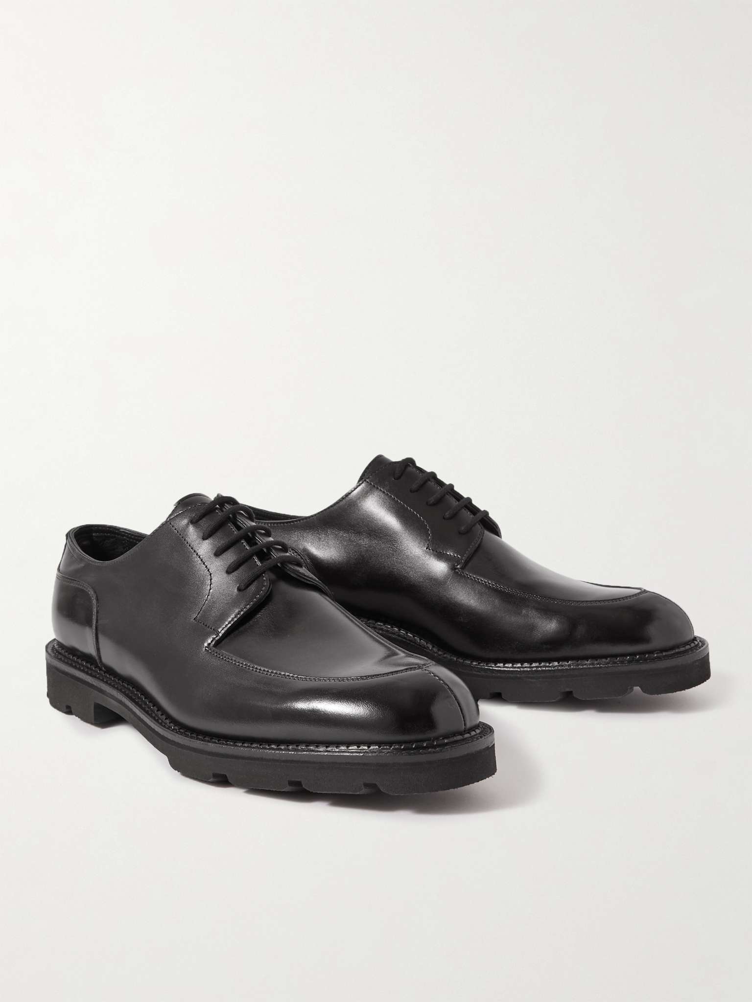 Hardington Polished-Leather Derby Shoes - 4