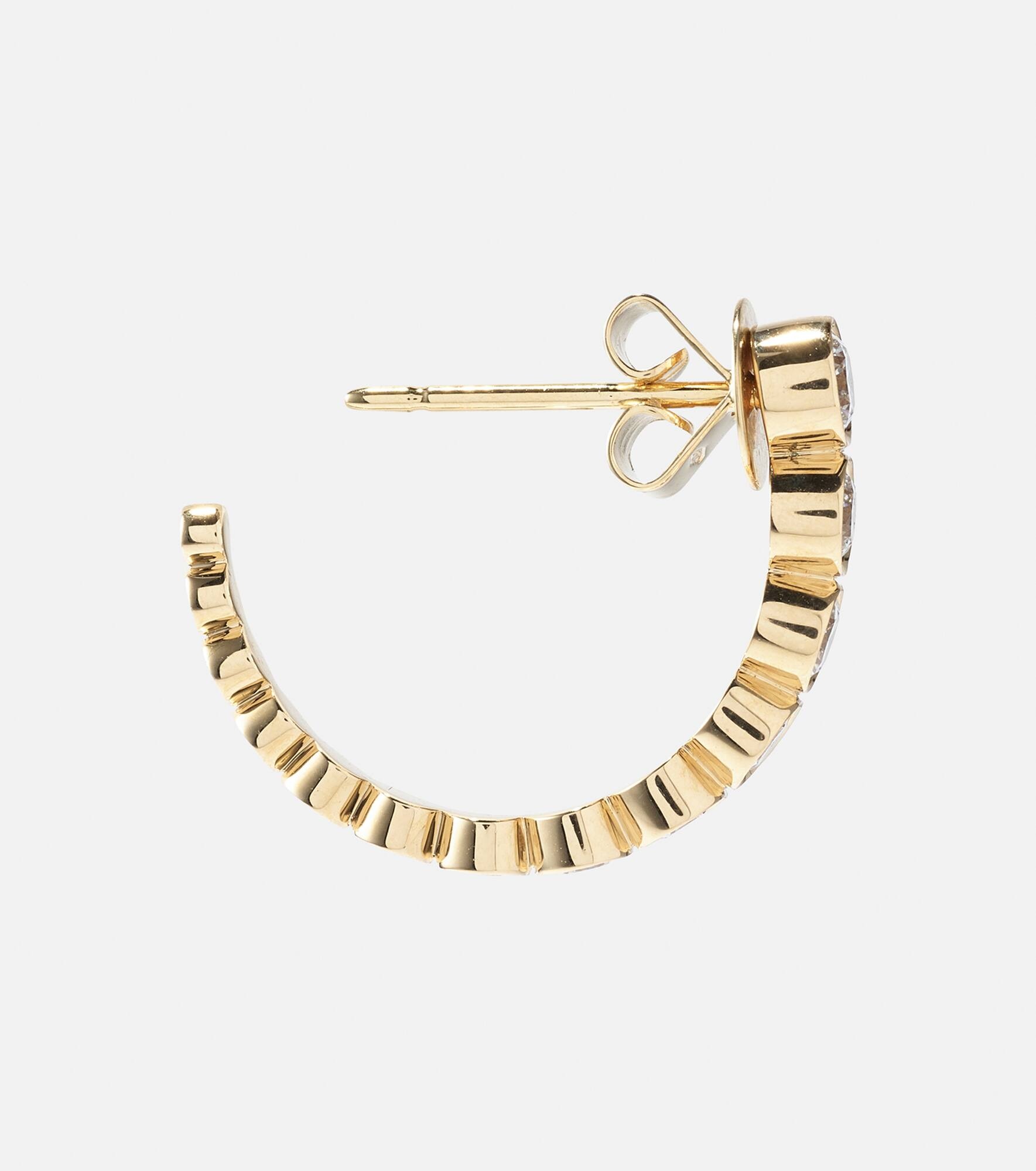 Boucle Ensemble 18kt gold earrings with diamonds - 4