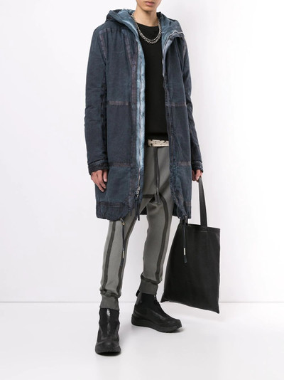 Boris Bidjan Saberi seam-detail drawstring track pants outlook