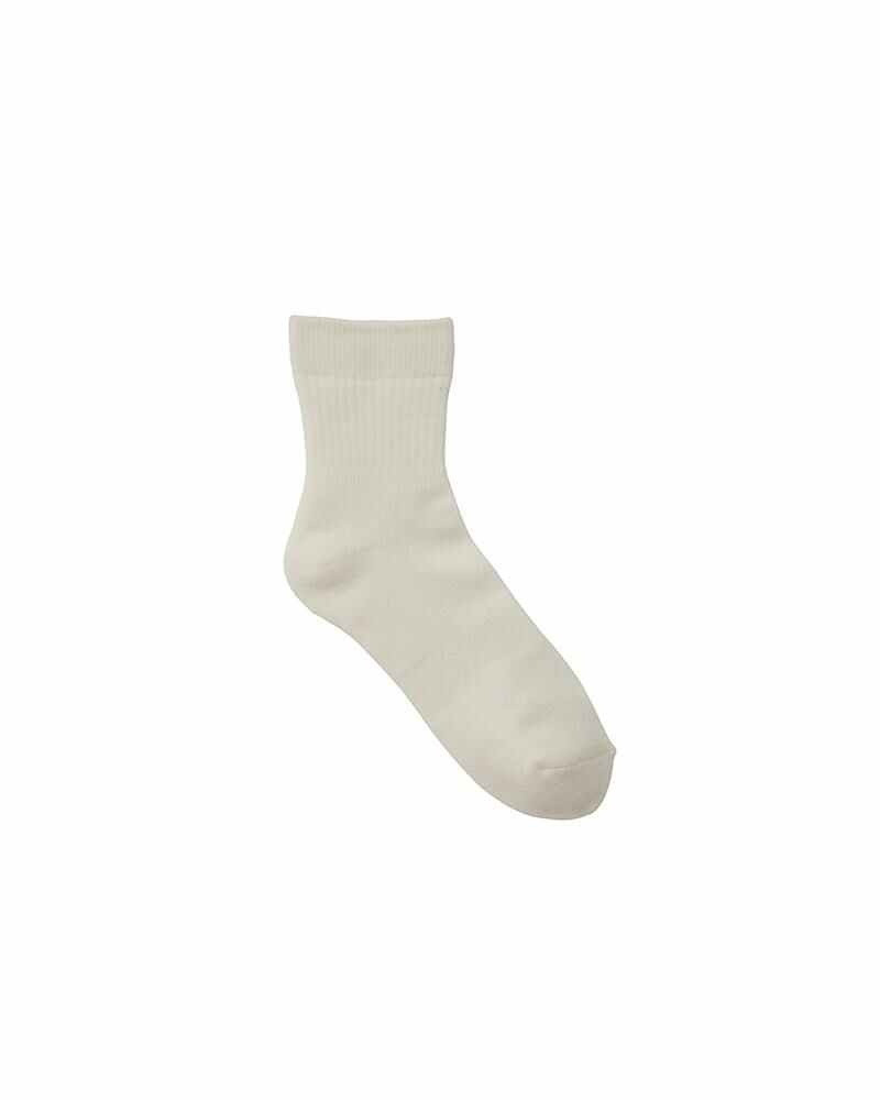 visvim ACHILLES SOCKS MID WHITE outlook
