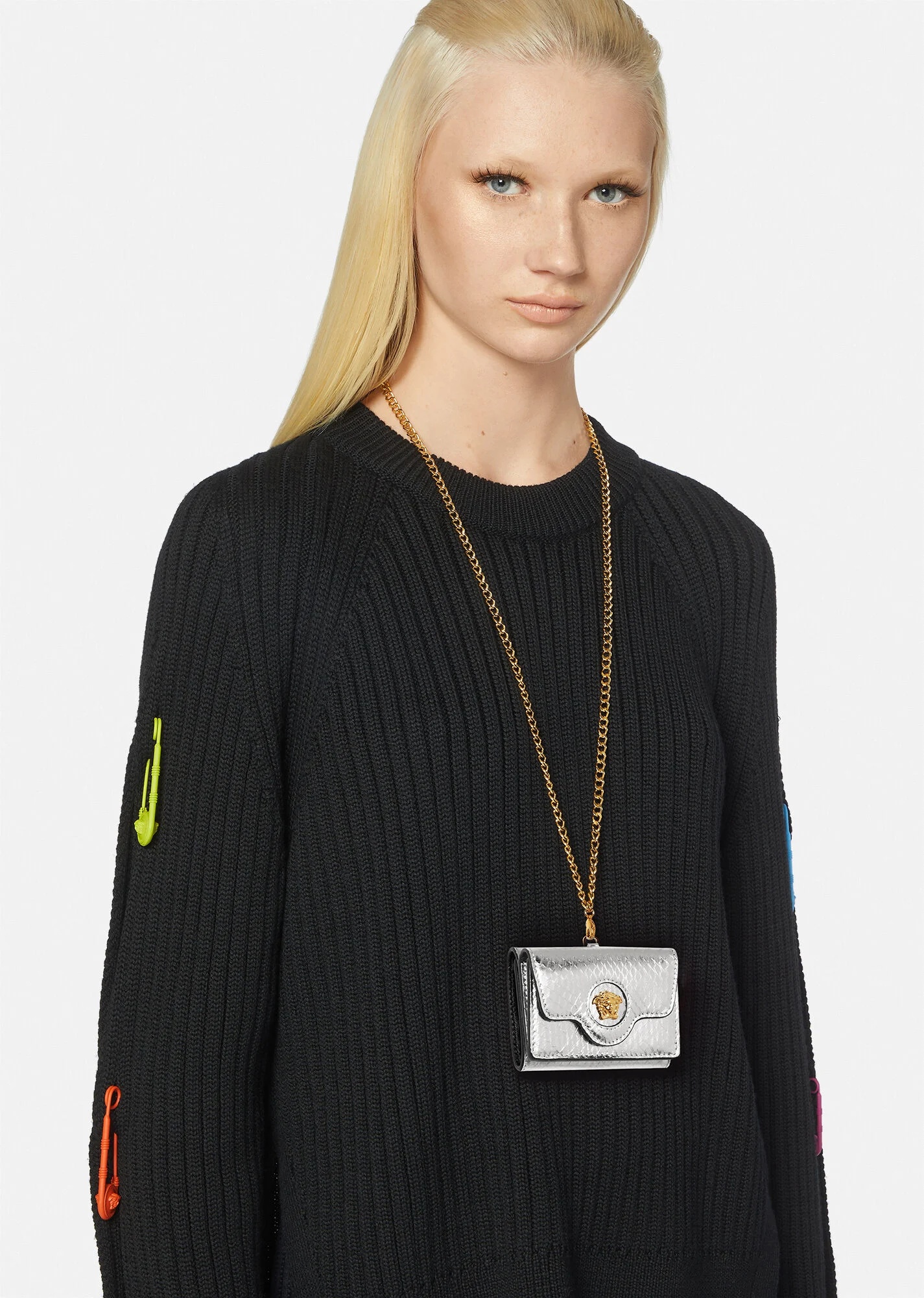 La Medusa Trifold Chain Wallet - 4