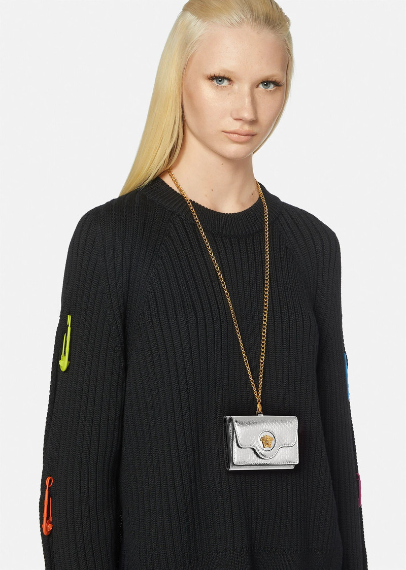 La Medusa Trifold Chain Wallet 4