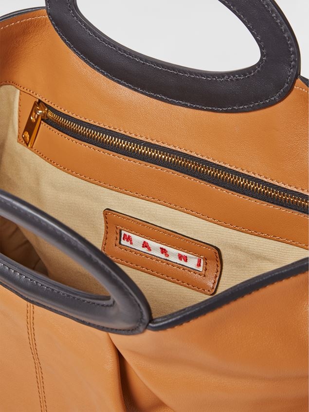 SMALL BROWN BALLOON CALFSKIN BAG - 5