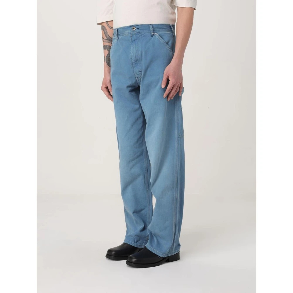 STYLISH BLUE CARPENTER JEANS - 4