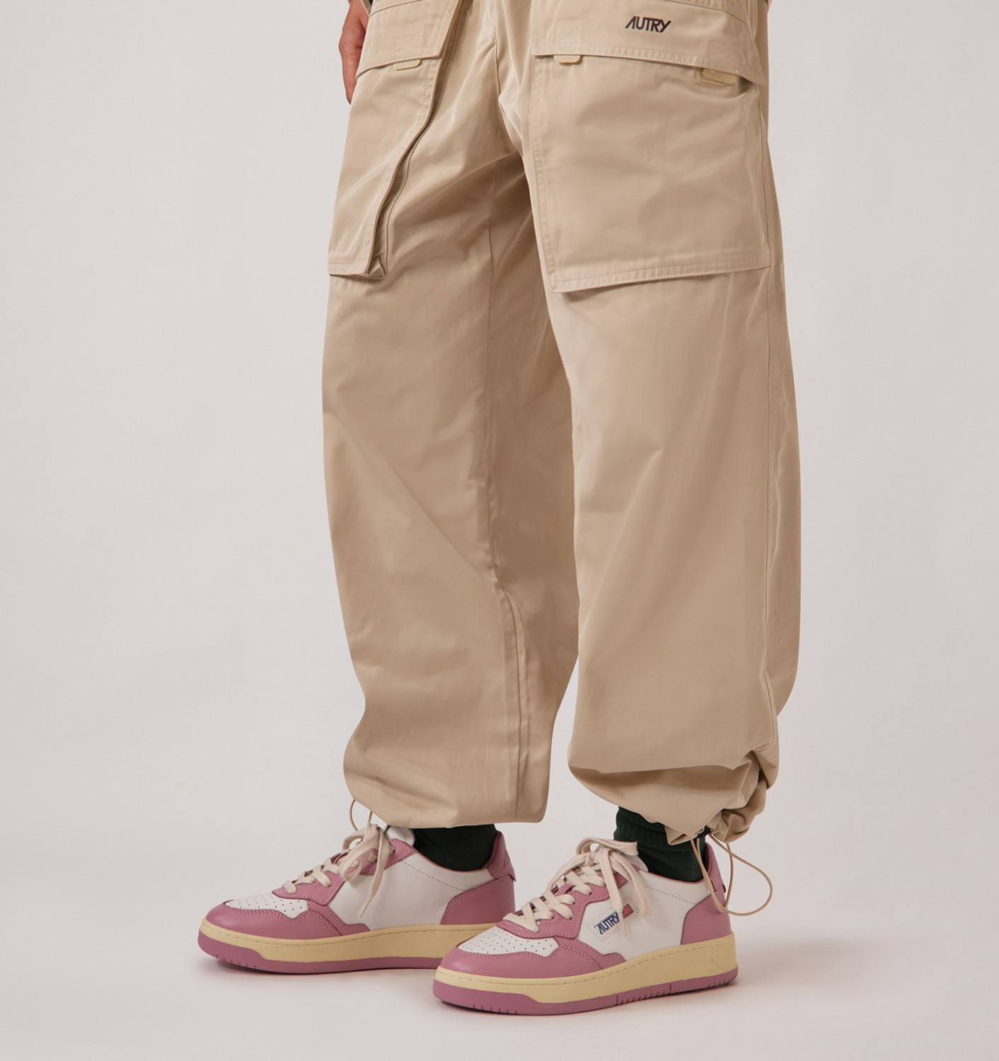 MEDALIST LOW SNEAKERS BICOLOR IN WHITE AND POLIGNAC LEATHER - 2